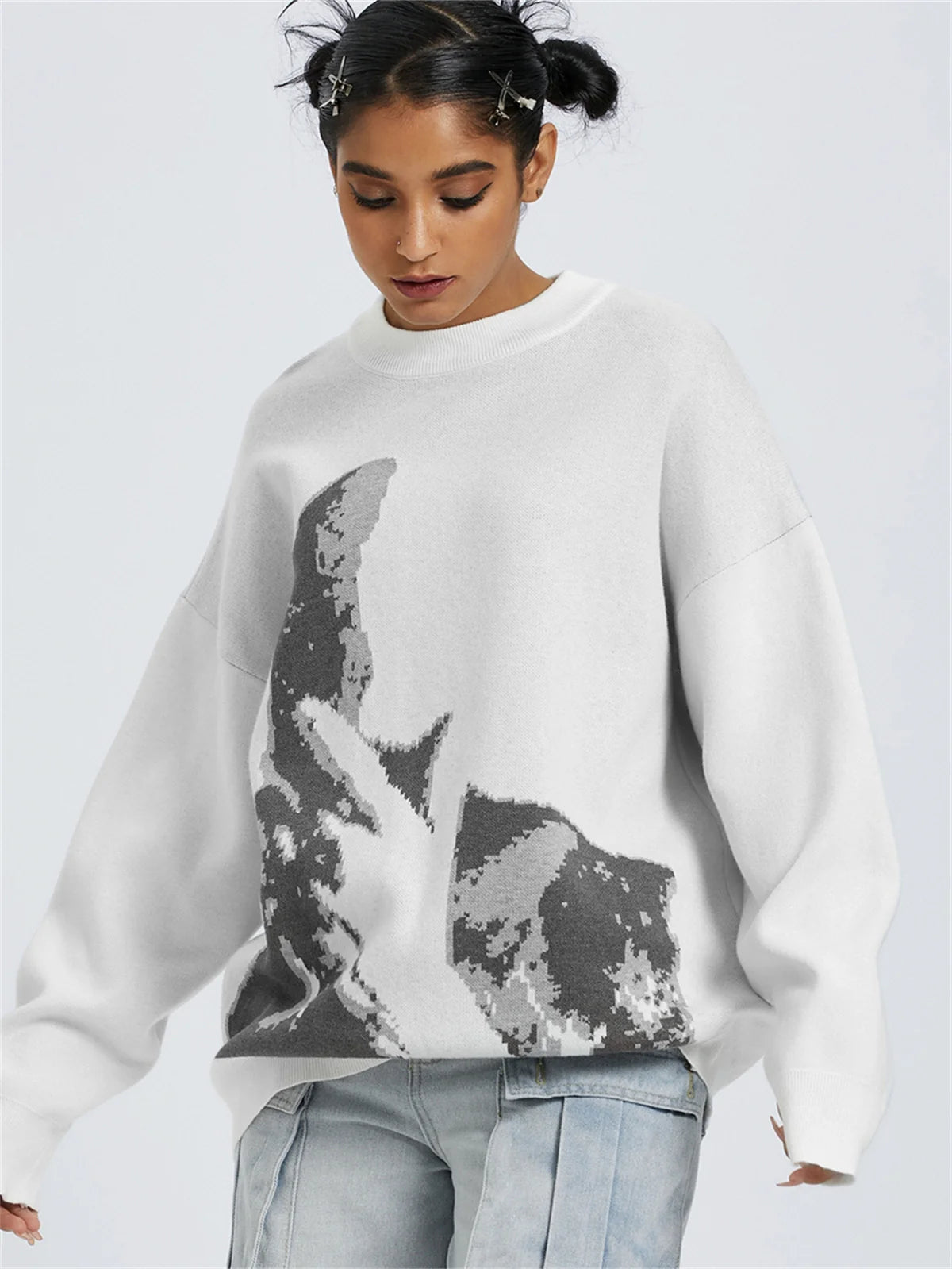 HIDDEN FACE WOOL SWEATER